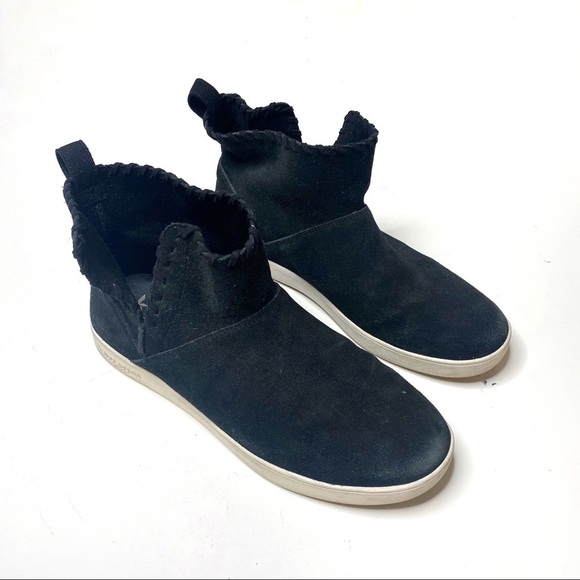 Koolaburra by UGG Rylee Suede Leather Mini Boots Black 10 - Picture 2 of 8